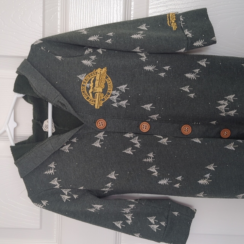 Lulu & Roo Hooded Polar Express Romper 18-24 months Unisex